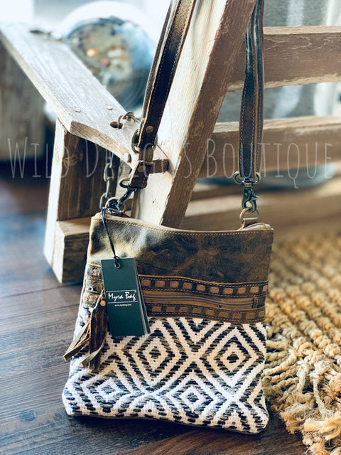 Myra Bag Sand Weaver Crossbody Bag