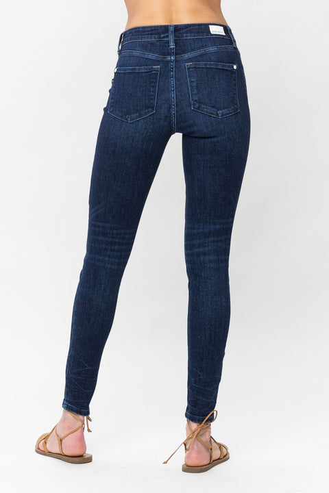 Mid Rise Classic Dark Skinny 82505