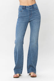 Pull On Slim Fit Bootcut Jeans 88520 50% OFF