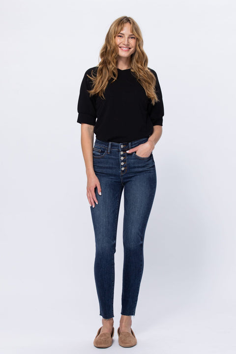 Button Fly Dark Skinny JB 82318
