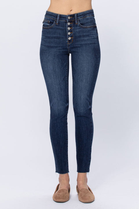 Button Fly Dark Skinny JB 82318