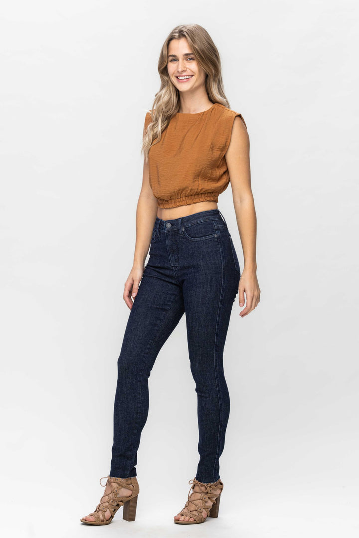 Control Top Raw Hem Skinny Jean JB88703 READ DESCRIPTION!