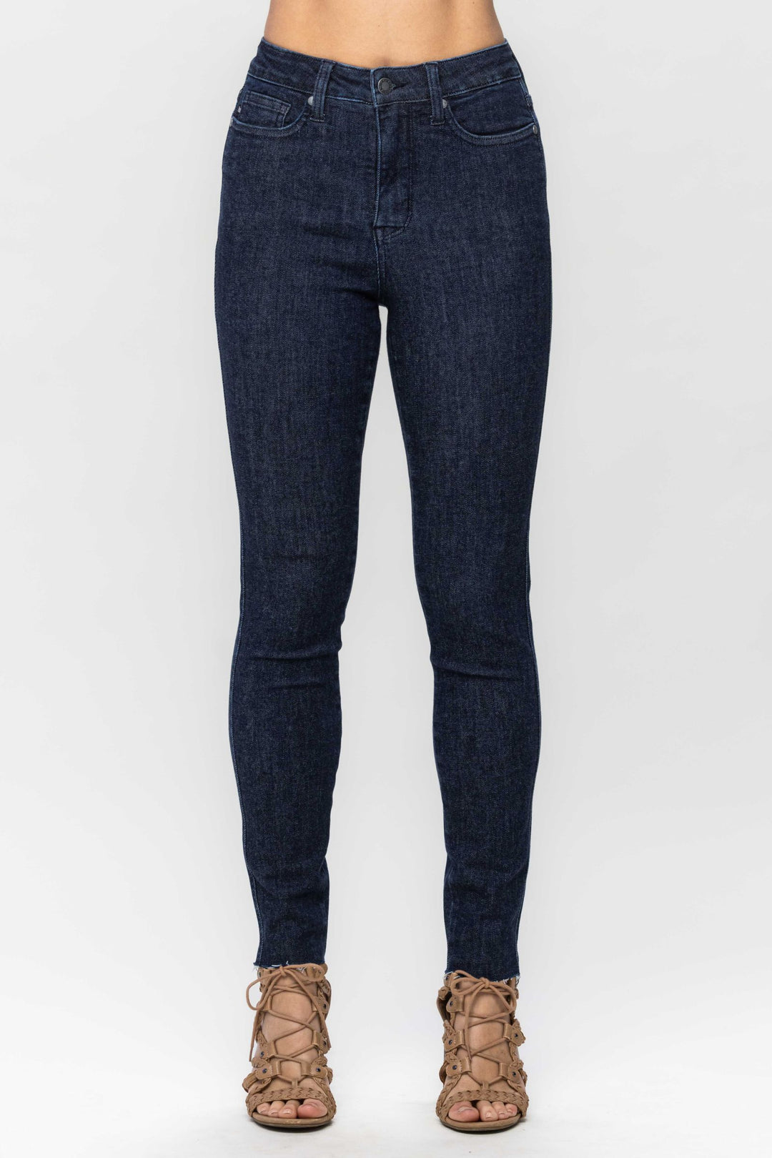 Control Top Raw Hem Skinny Jean JB88703 READ DESCRIPTION!