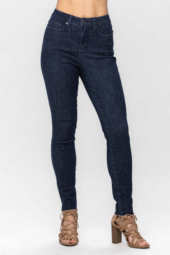 Control Top Raw Hem Skinny Jean JB88703 READ DESCRIPTION!