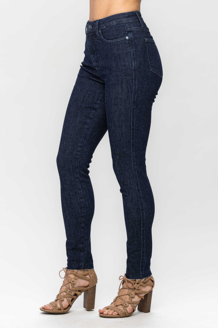 Control Top Raw Hem Skinny Jean JB88703 READ DESCRIPTION!