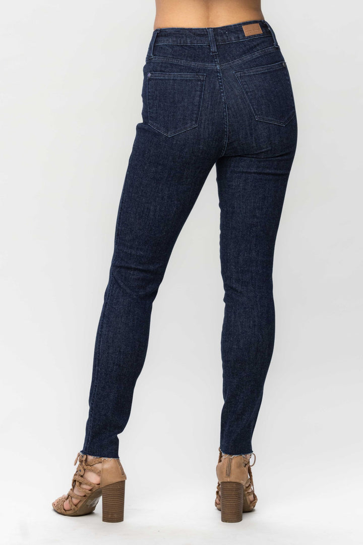 Control Top Raw Hem Skinny Jean JB88703 READ DESCRIPTION!