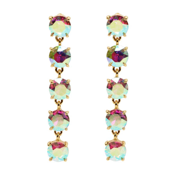 Jessica Crystal Statement Earrings Gold AB