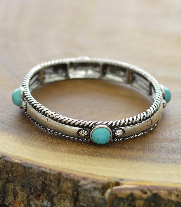 Rose Stackable Western Stretch Bracelet