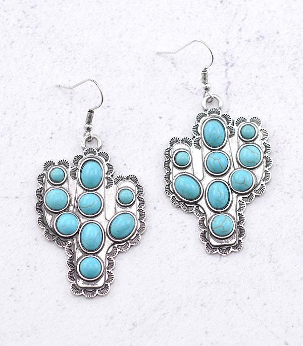 Blair Turquoise Cactus Earrings