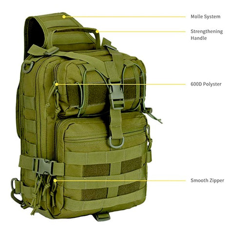 Tactical Sling Range Bag Green