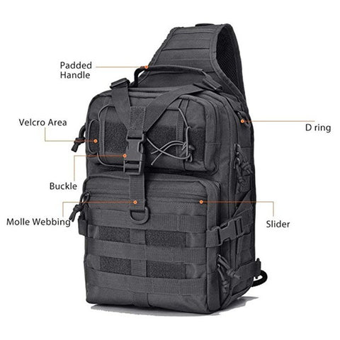 Tactical Sling Range Bag Green