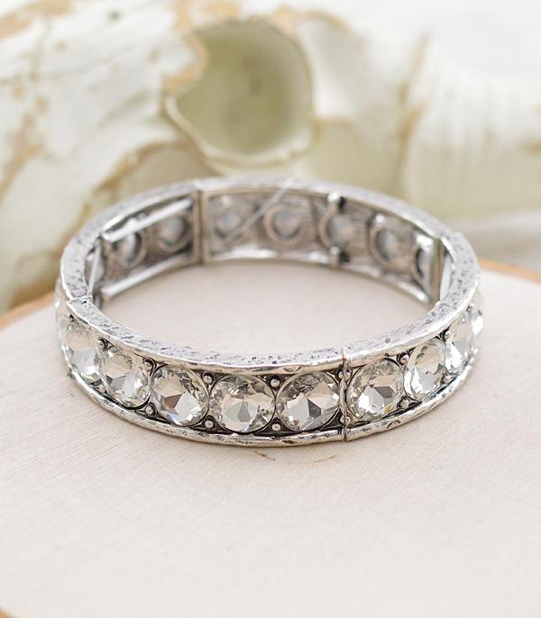 Rylie Western Rhinestone Stretch Bracelet