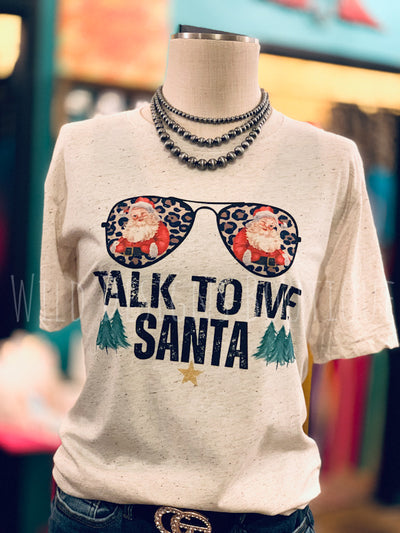 Talk to Me Santa Graphic Tee 50% OFF