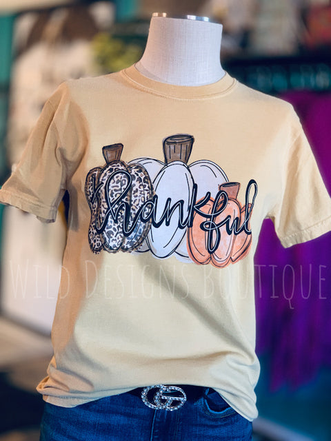 Thankful Pumpkins Graphic Tee 50% OFF