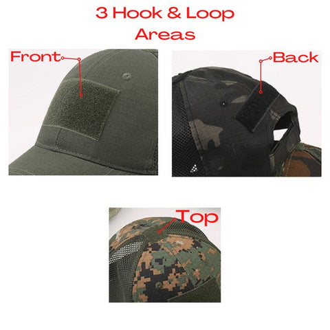 Tactical Operator Patch Cap Black Camo