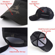 Tactical Operator Patch Cap Black Camo 40% OFF