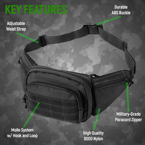 Tactical Waist or Crossbody Bag Green