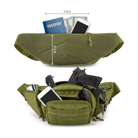 Tactical Waist or Crossbody Bag Black