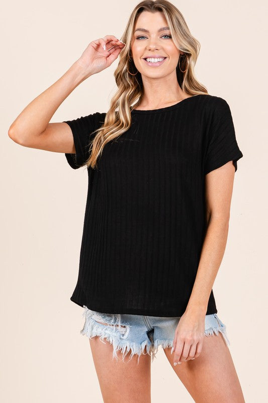 Modern Crew Neck Knit Black