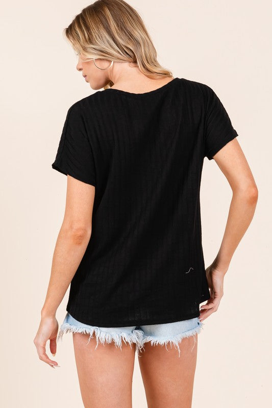 Modern Crew Neck Knit Black