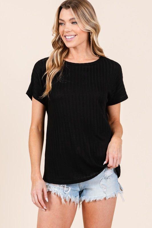 Modern Crew Neck Knit Black
