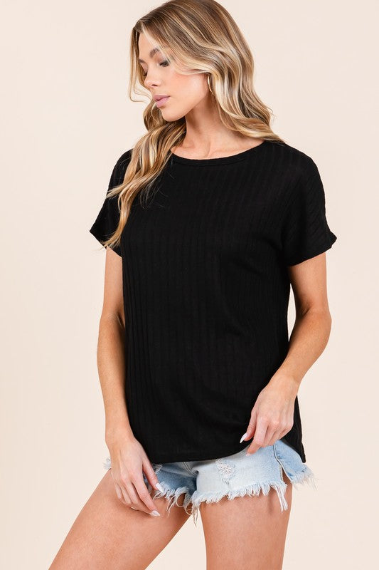 Modern Crew Neck Knit Black