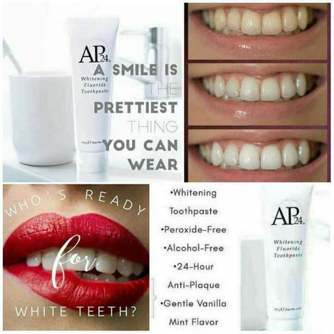 AP24 Whitening Fluoride Toothpaste Smile comparisons