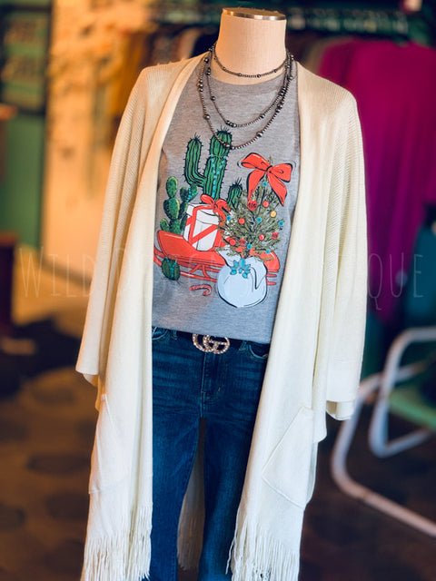 Cactus Christmas Graphic Tee