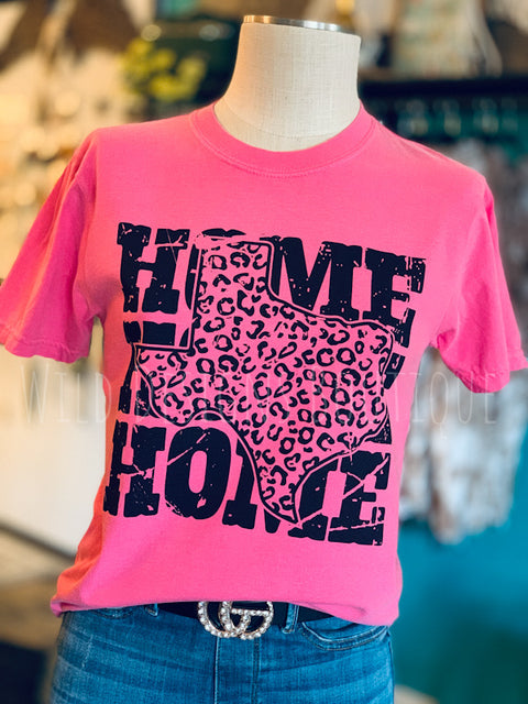 Leopard Texas HOME Graphic Tee