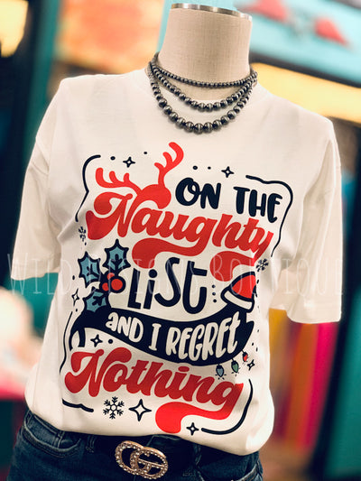 Naughty List Graphic Tee 50% OFF