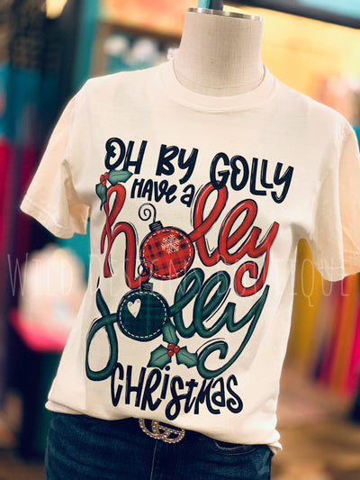 Holly Jolly Christmas Graphic Tee 50% OFF