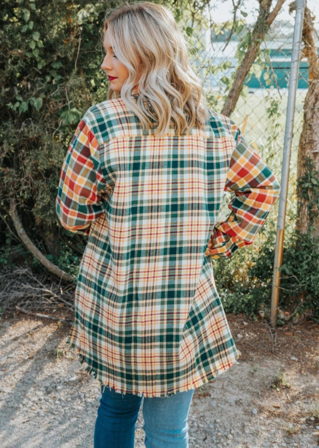 Frayed Flannel Orange/Green