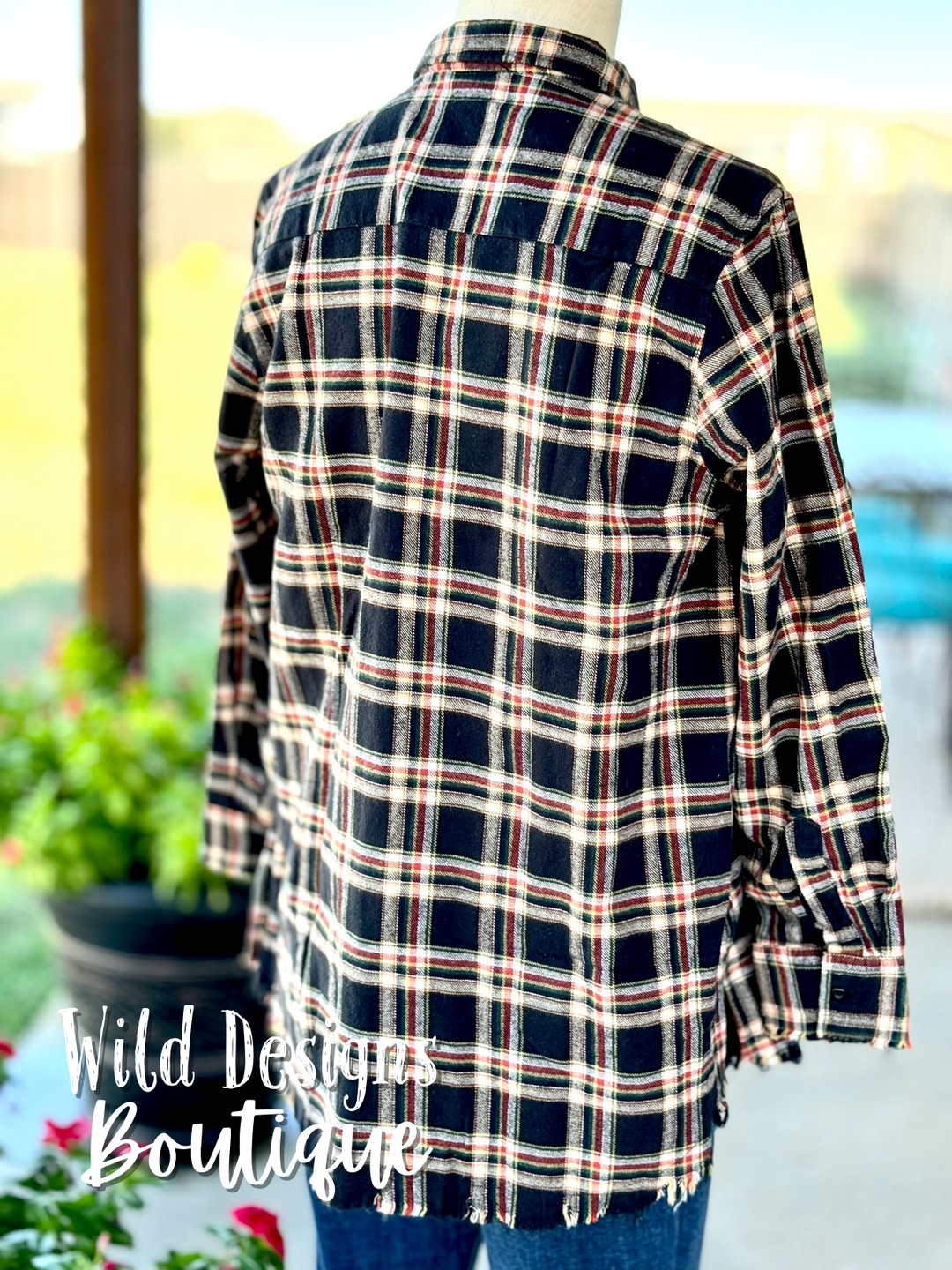 Frayed Flannel Black/Green