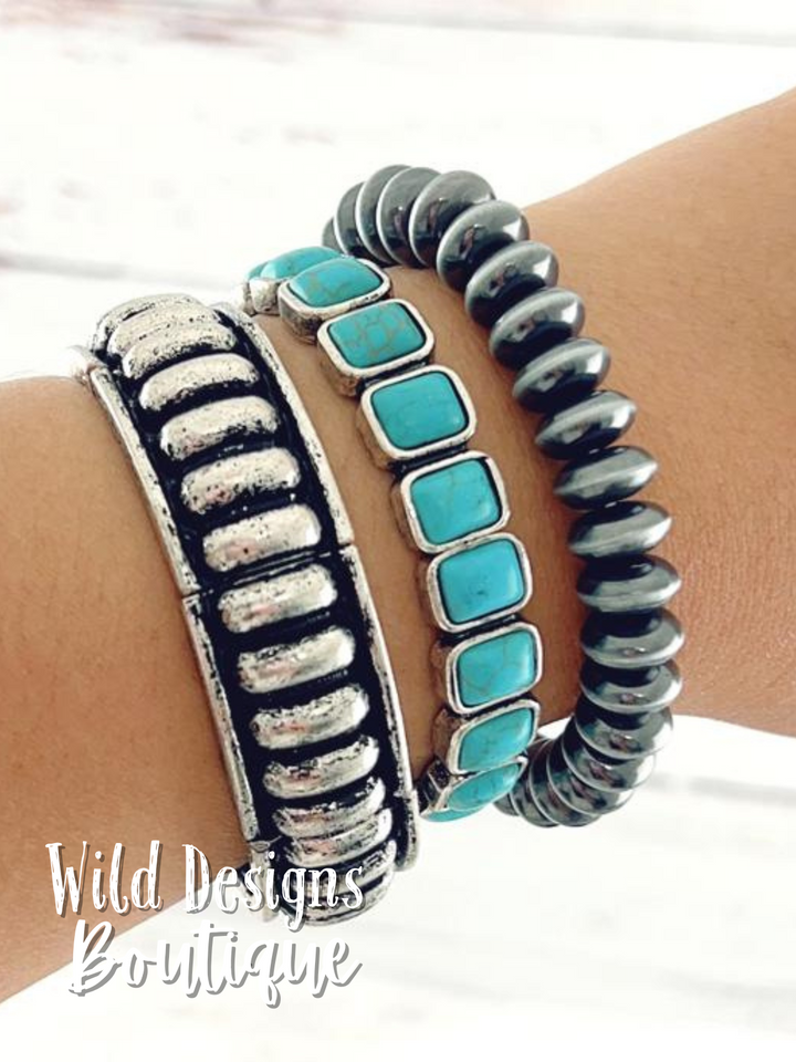 Tana Turquoise Bracelet Set