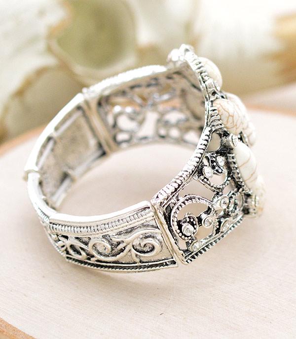 Oakley Blingy Chunky Stretch Bracelet Ivory