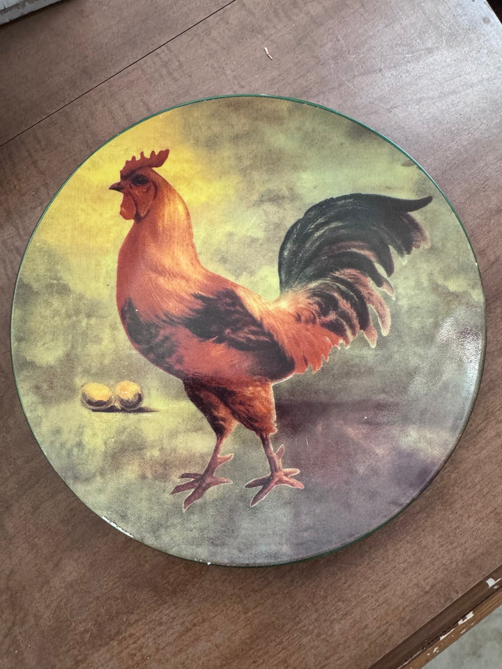 Moody Rooster Plate