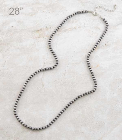Navajo Pearl Beaded Necklace 28”