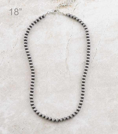 Navajo Pearl Beaded Necklace 18”