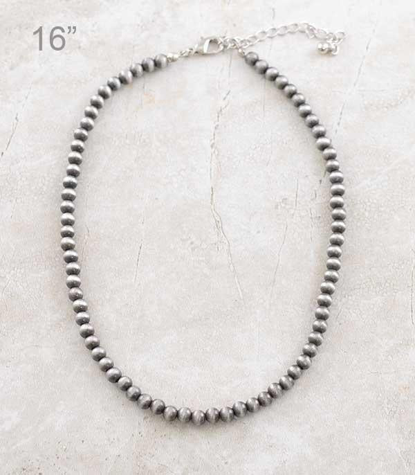 Charlotte Navajo Pearl Beaded Necklace 16”