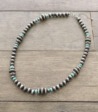 Multi Beaded Navajo Pearl Necklace