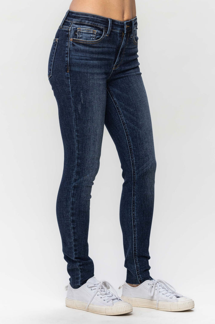 Mid Rise Vintage Raw Hem Skinny JB 82527