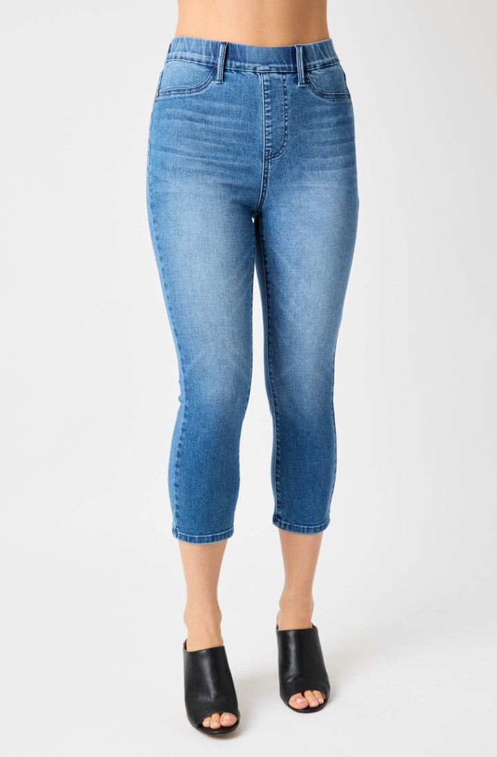 Cool Denim Pull On Capris JB 78111