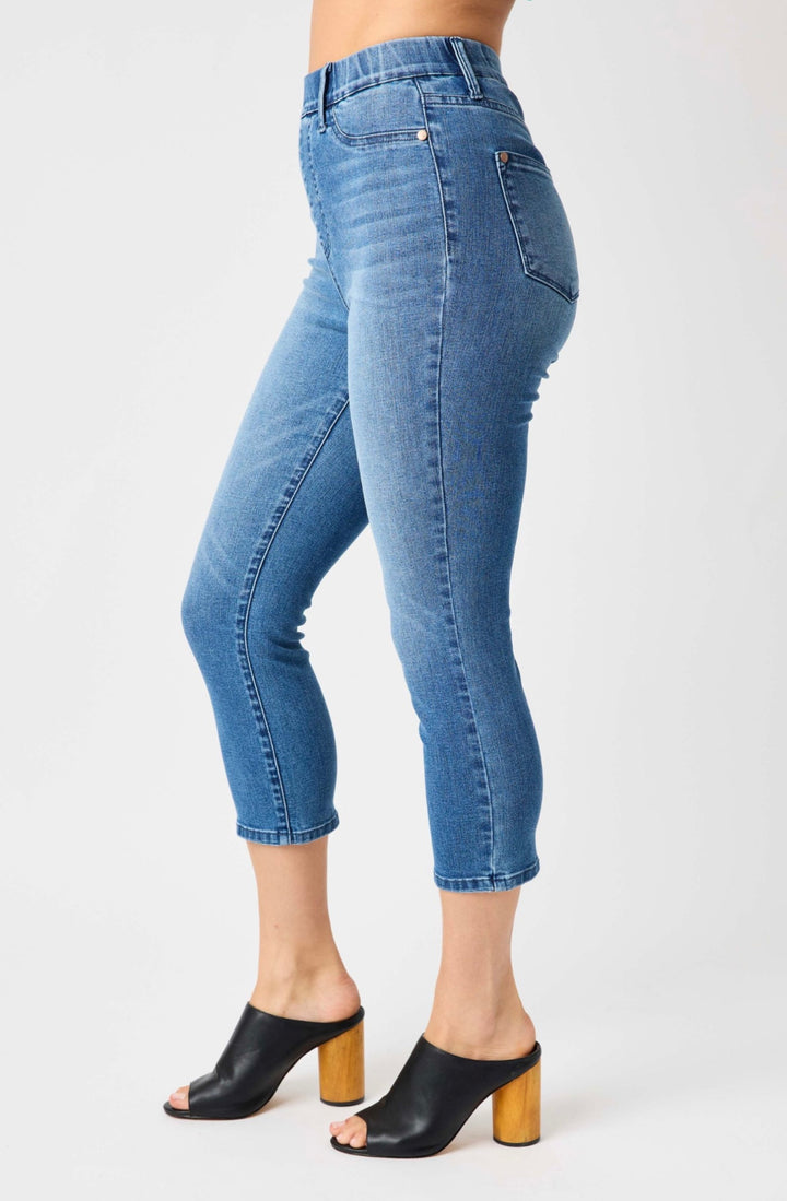 Cool Denim Pull On Capris JB 78111