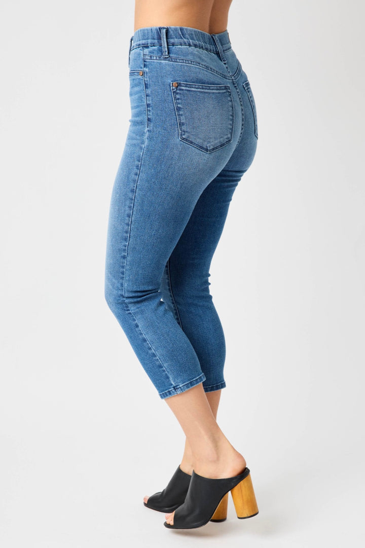 Cool Denim Pull On Capris JB 78111