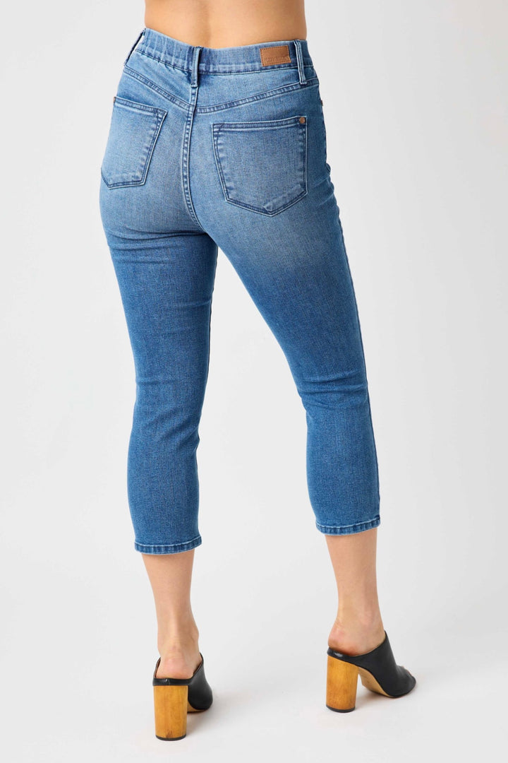 Cool Denim Pull On Capris JB 78111