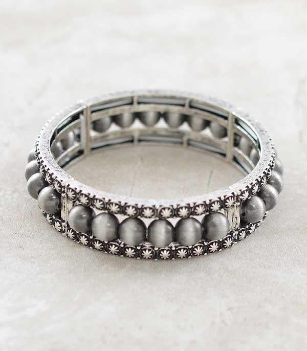 Ember Western Navajo Pearl Stretch Bracelet