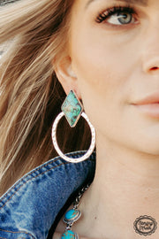Silver Dollar Road Earrings Turquoise
