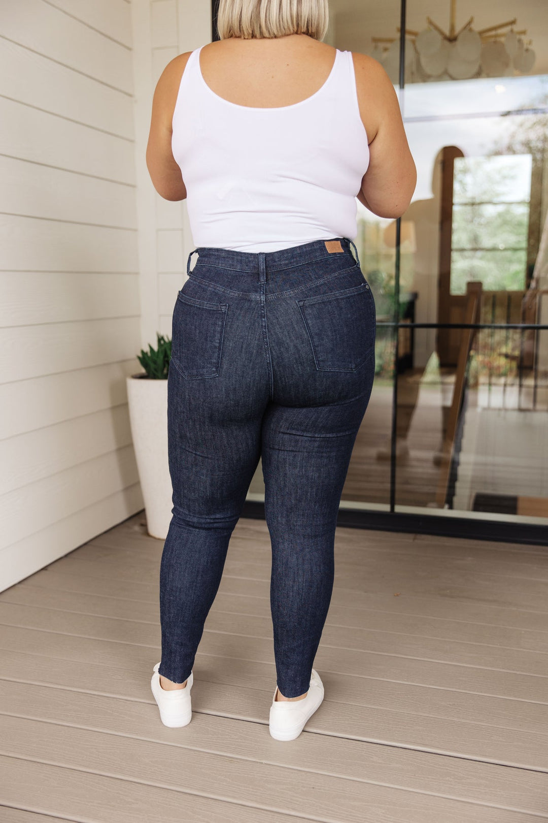Control Top Raw Hem Skinny Jean JB88703 READ DESCRIPTION!