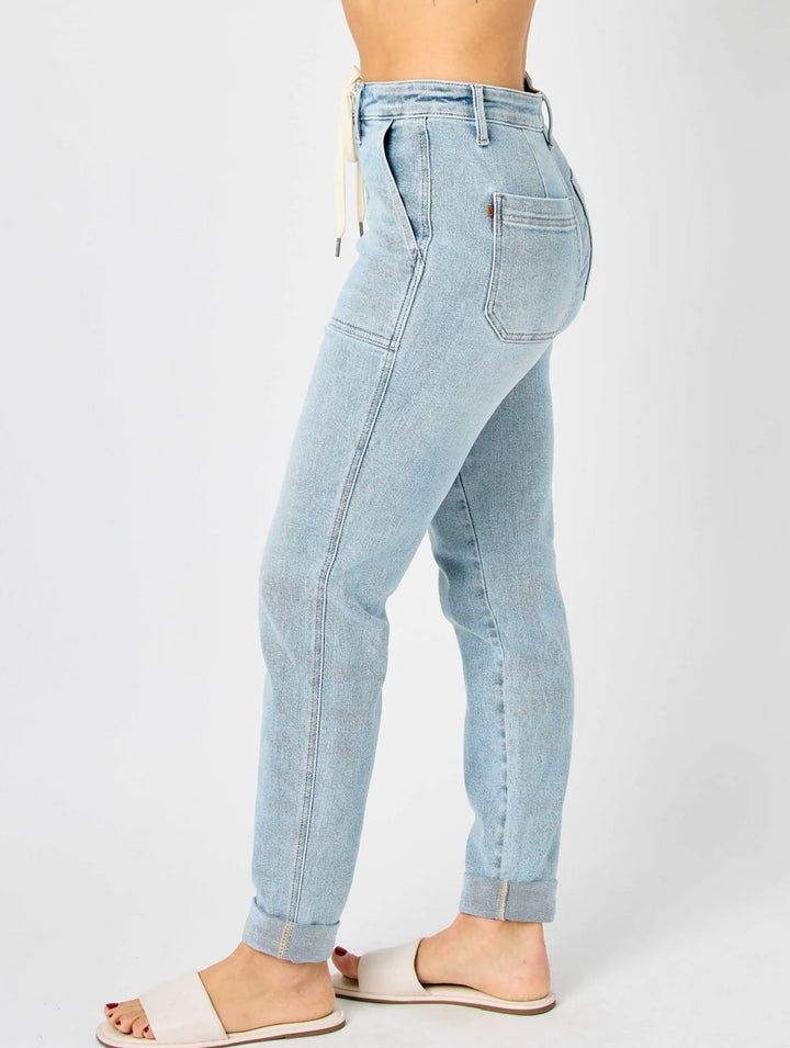 Light Wash Double Cuff Joggers JB 88691