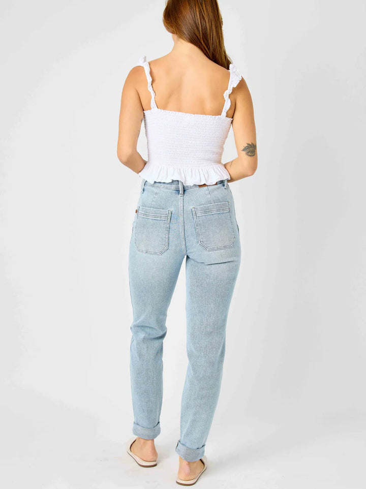 Light Wash Double Cuff Joggers JB 88691